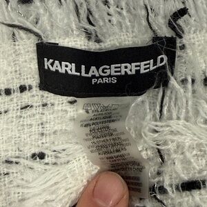 Karl Lagerfeld Monochrome Textured Scarf